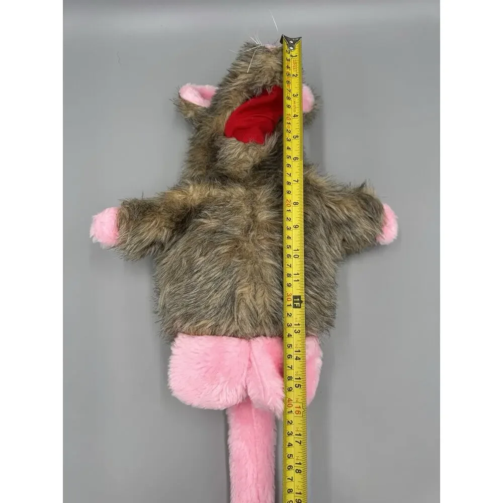 Vintage Playful Puppets That Swallow MOUSE Rat Full Body Hand Puppet Plush USA